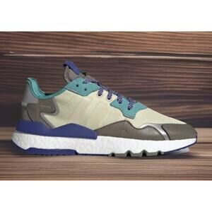 Adidas Nite Jogger Desert Sand Simple Brown Shoes Mens Size 9 Fast Ship New
